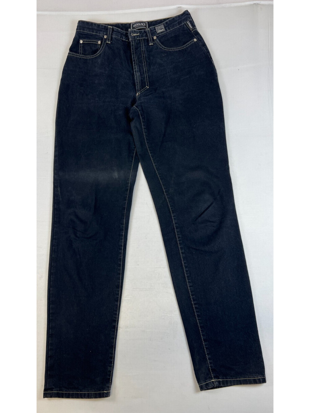 VERSACE JEANS COUTURE Vintage Men 28x31 Black Denim Jeans